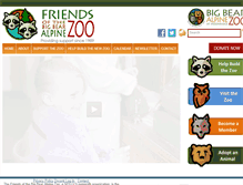 Tablet Screenshot of friendsofthebigbearalpinezoo.org